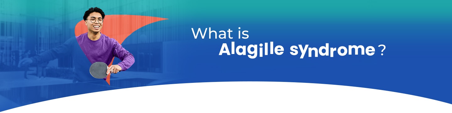What is Alagille syndrome? Picture of young man playing ping pong.