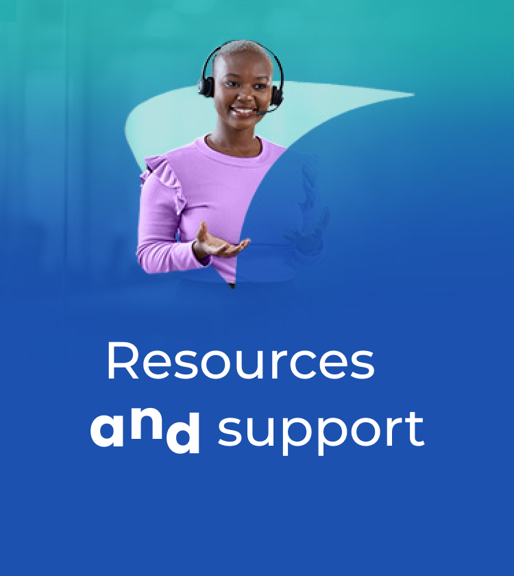 Resources and support for PFIC. Picture of woman smiling and wearing a headset.