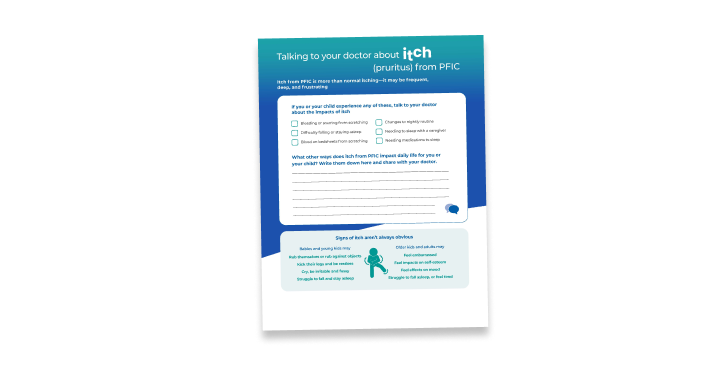 PFIC Itch Tracker downloadable tool.