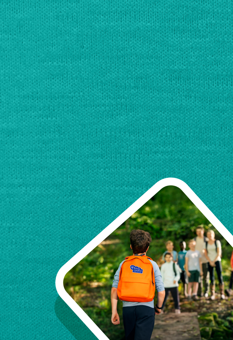 Discover how BYLVAY can reduce itch from progressive familial intrahepatic  cholestasis. Image of boy in nature trail.